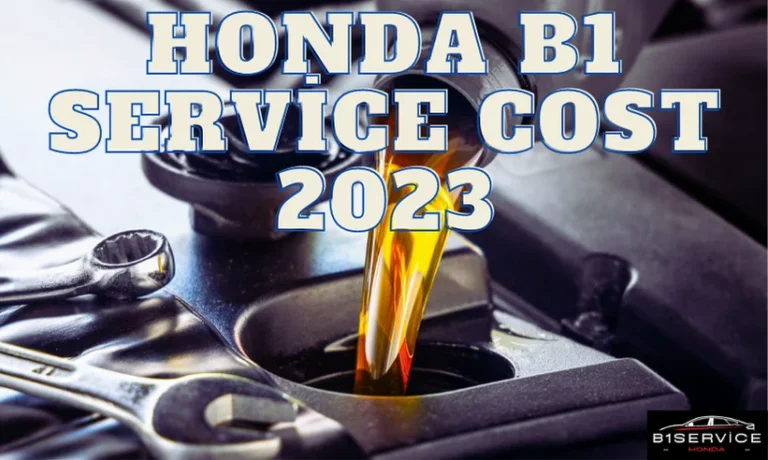 Honda B1 Service Cost 2023
