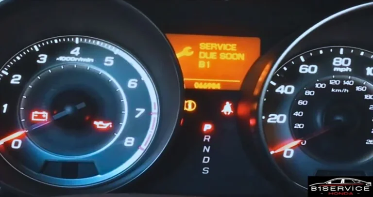 What is the Honda B1 Service Light?